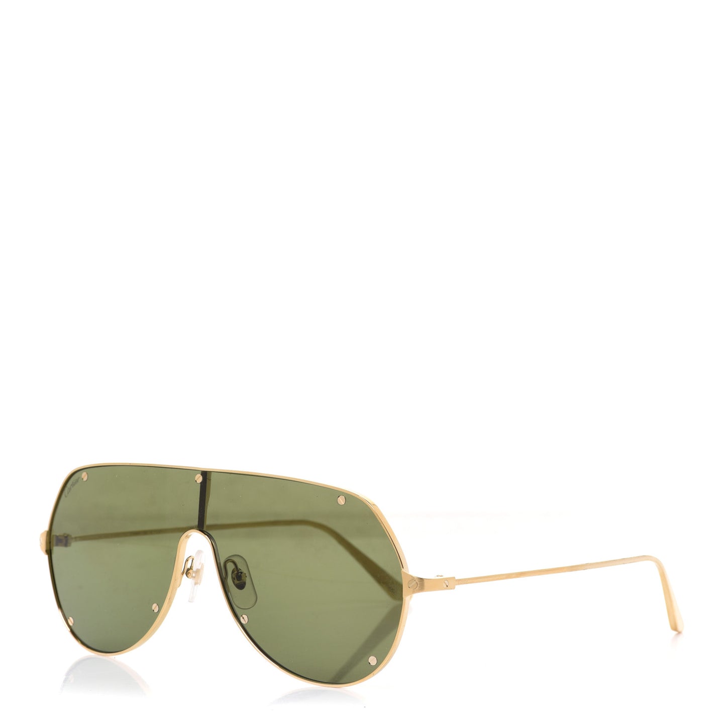 Santos De Cartier Sunglasses Gold Black