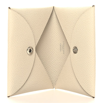 Hermes Epsom Calvi Card Case Craie 5 of 11