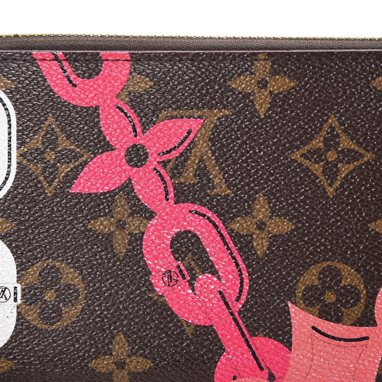 Monogram Bay Zippy Wallet Rose Ballerine Poppy