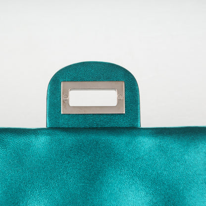 Chanel Metallic Calfskin Quilted Snake Chain 2.55 Reissue Flap Turquoise 5 of 8