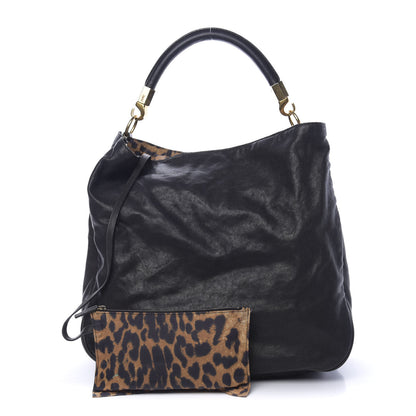 Saint Laurent Sheepskin Large Roady Hobo Black Leopard 1 of 10