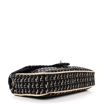Chanel Canvas Lambskin Small Flap Black Beige Multicolor 4 of 11