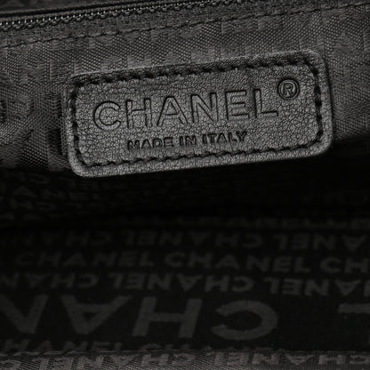 Chanel Suede Camellia Bowler Black 6 of 11