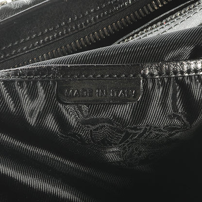 Burberry Prorsum Calfskin Studded Knight Satchel Black 7 of 8