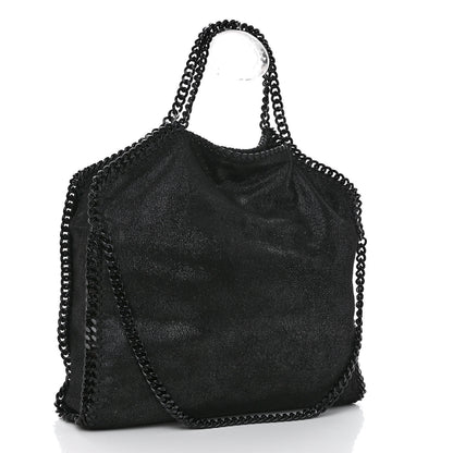 Stella McCartney Shaggy Deer Falabella Fold Over Tote Black 3 of 9