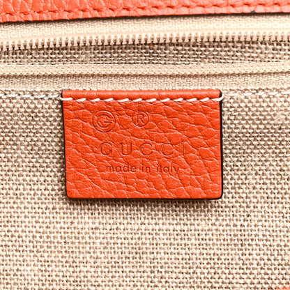 Gucci Dollar Calfskin Interlocking G Shoulder Bag Sun Orange 6 of 10