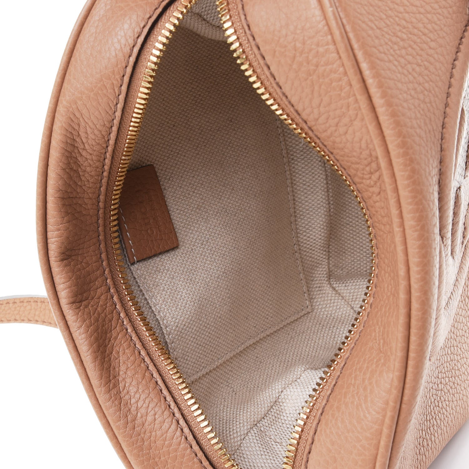 Gucci Pebbled Calfskin Small Soho Disco Bag Rose Beige 4 of 4
