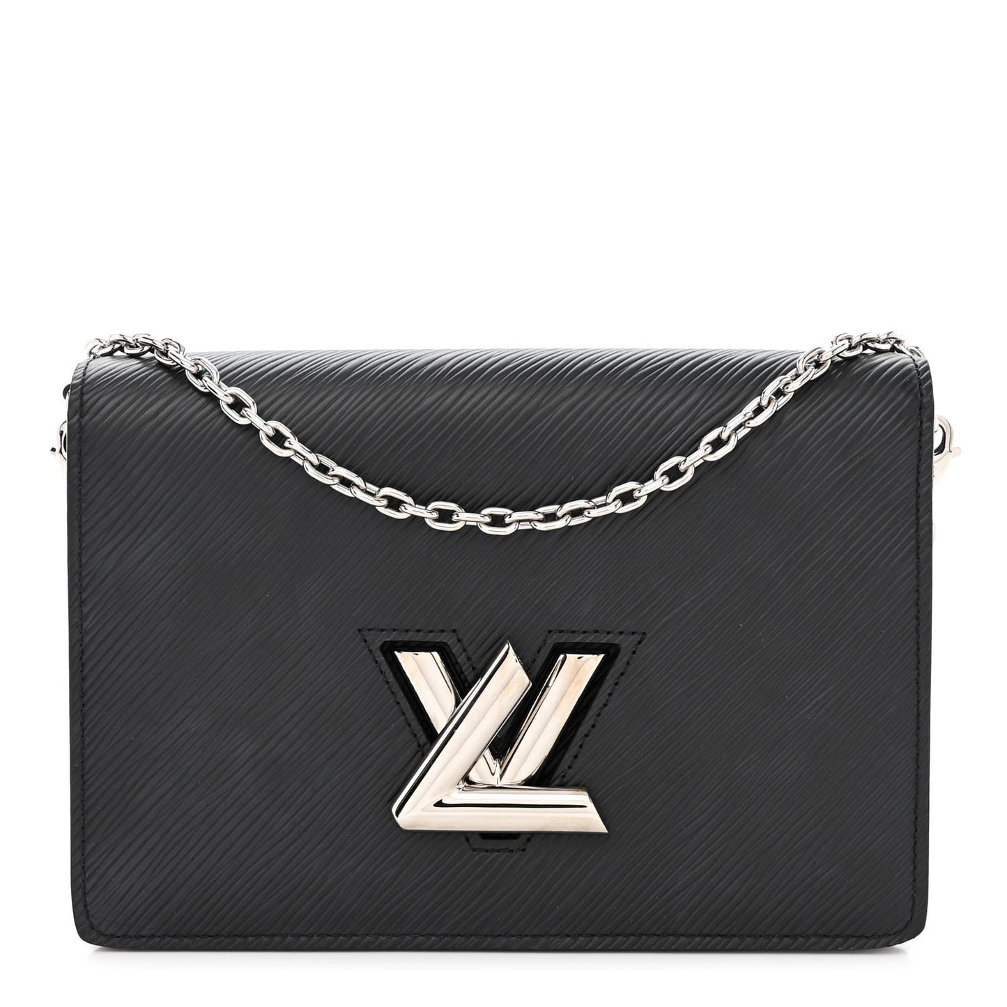 Epi Twist Belt Chain Wallet Black
