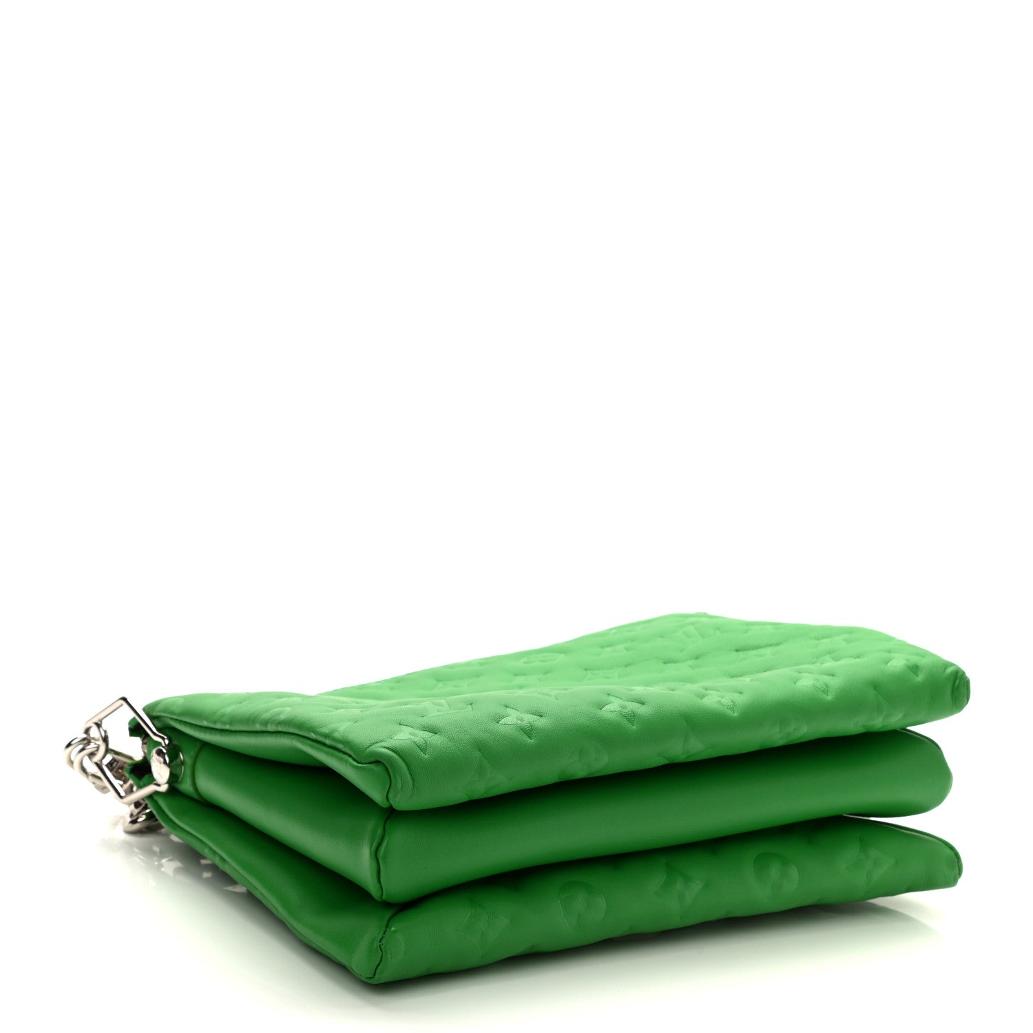Louis Vuitton Lambskin Embossed Monogram Coussin PM LV Motion Green 4 of 10