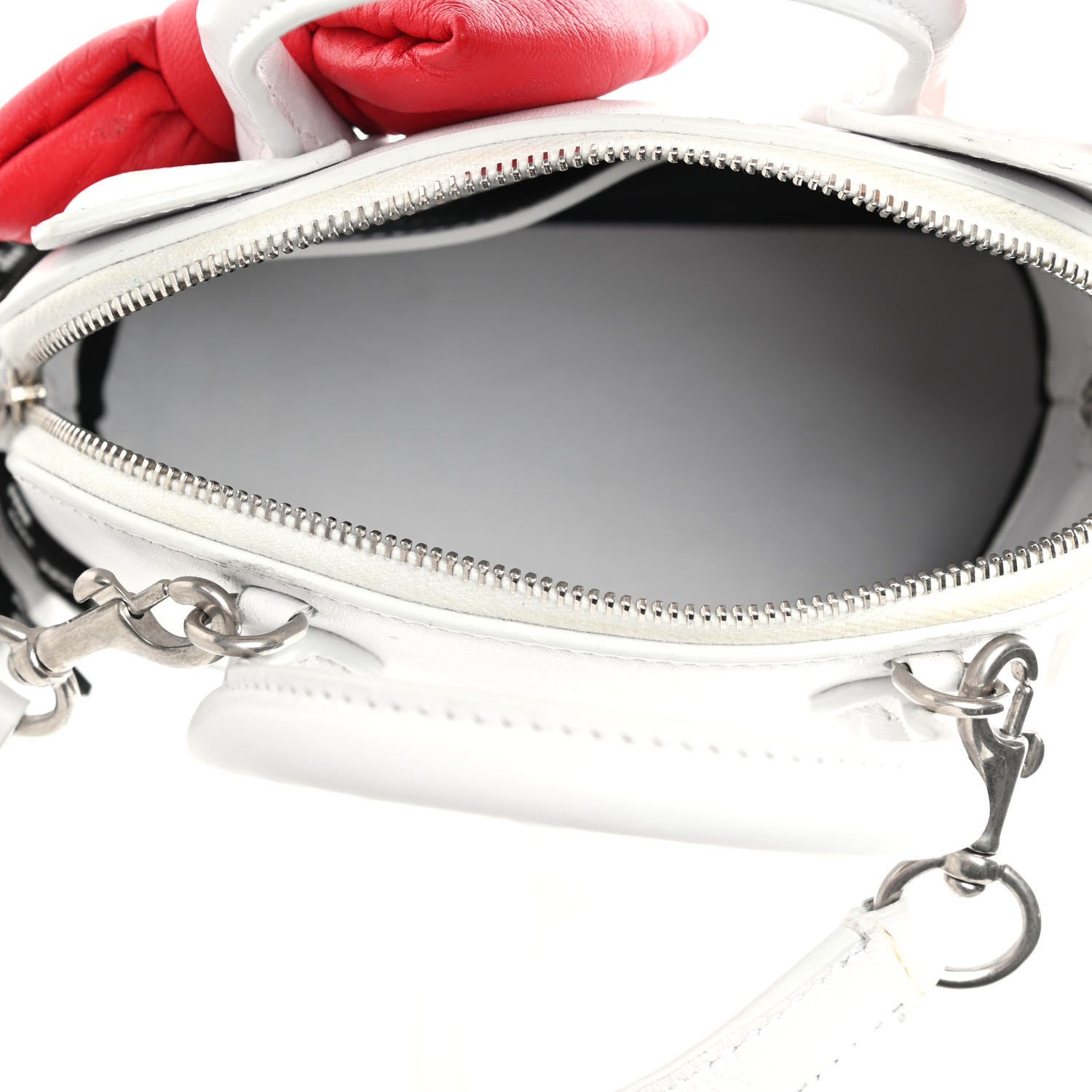 Balenciaga Calfskin Hello Kitty XXS Ville Top Handle Bag White 4 of 4