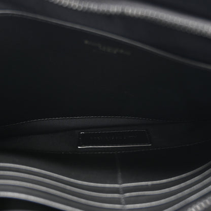 Saint Laurent Patent Calfskin Large Puffy Pouch Black 5 of 7