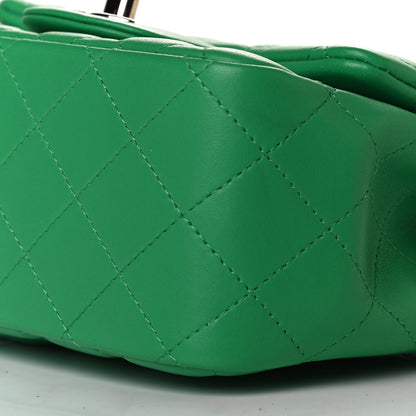 Chanel Lambskin Quilted Mini Square Flap Green 15 of 16