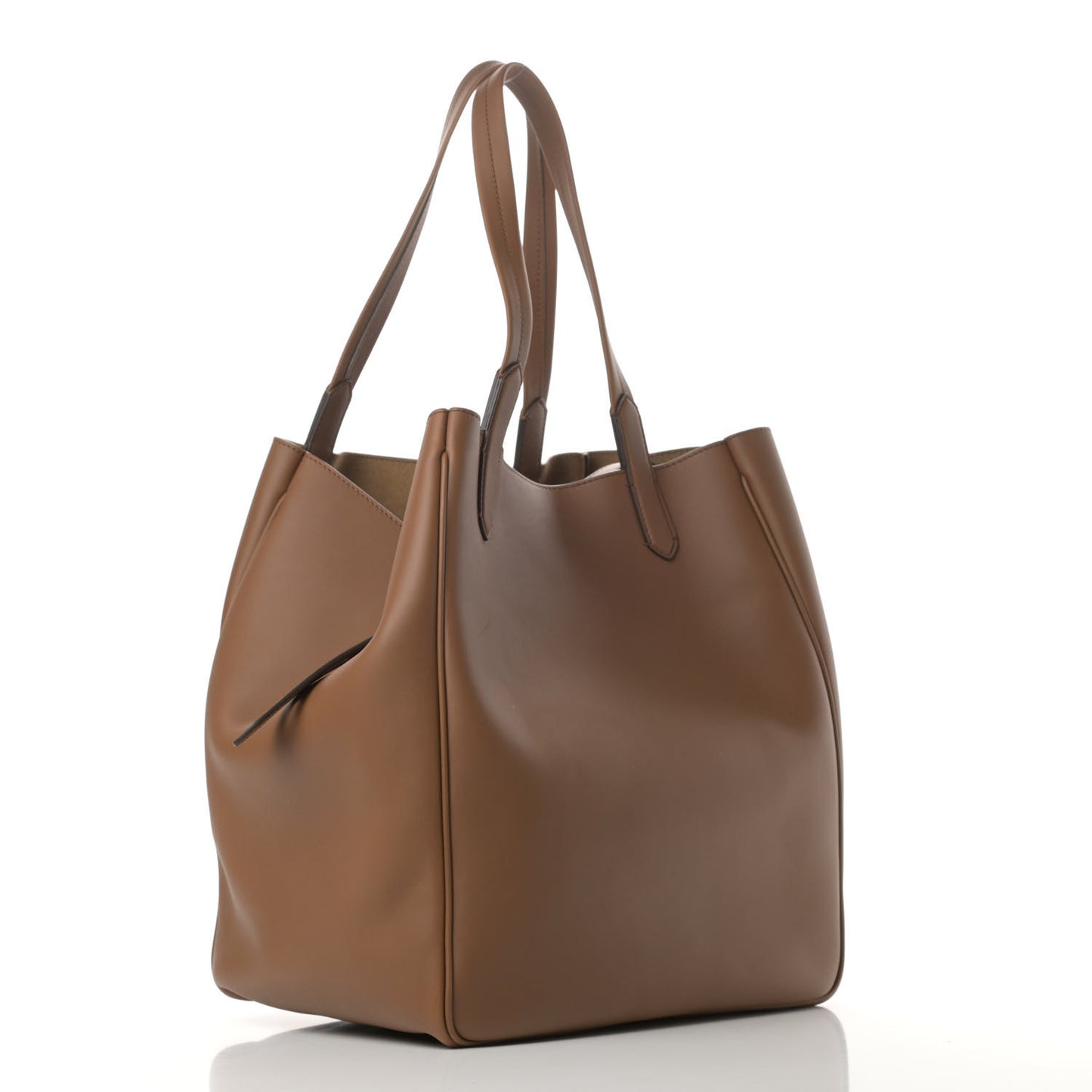 Calfskin Medium Hollywood T Twist Tote Taupe
