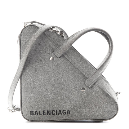 Balenciaga Glitter XS Triangle Duffle Argent Black 1 of 10