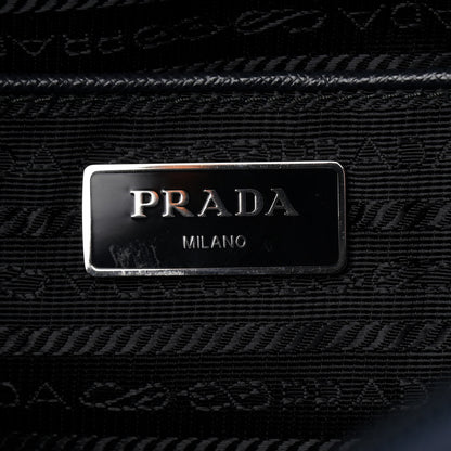 Prada Nylon Vela Flat Messenger Bag Blue Black 7 of 8