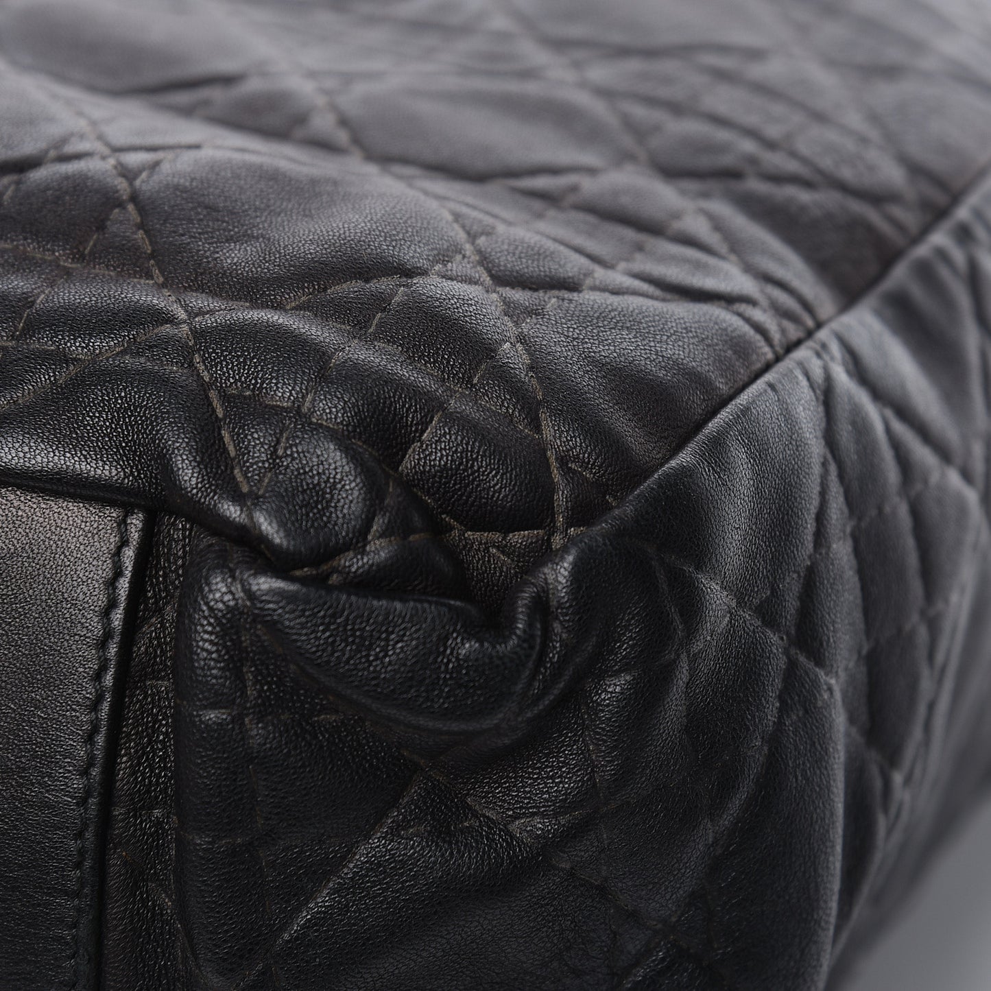 Lambskin Cannage Dior Soft Shopping Tote Black