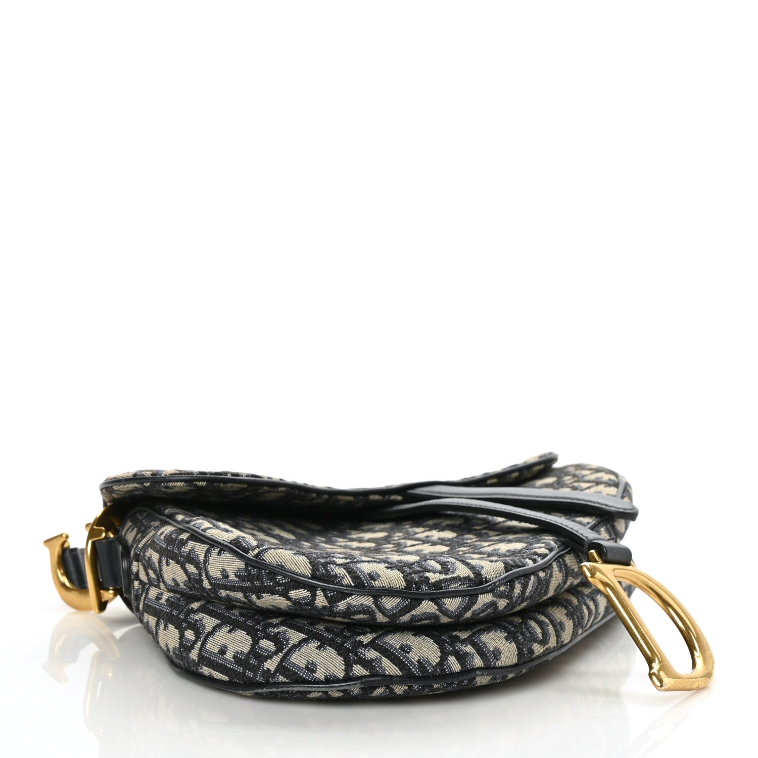 Christian Dior Oblique Saddle Bag Blue 4 of 7