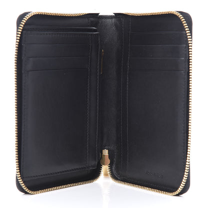 Celine Spazzolato Calfskin Zip Around Multifunction Wallet Black 5 of 9