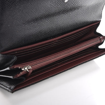 Chanel Caviar Quilted Large Flap Wallet Black 5 of 8
