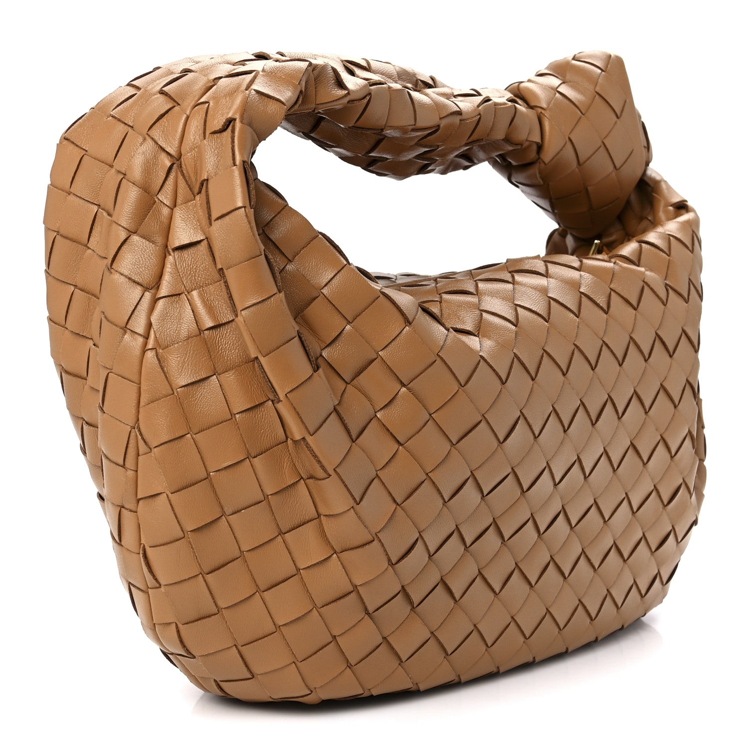 Bottega Veneta Nappa Intrecciato Teen Jodie Hobo Caramel 3 of 12
