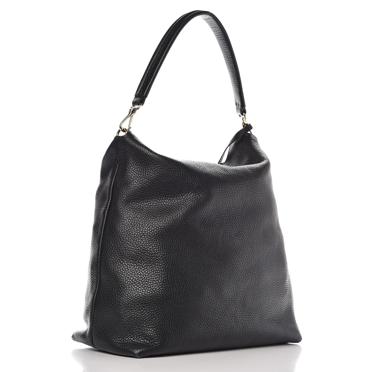 Burberry London Grainy Calfskin Medium Cale Hobo Black 3 of 13