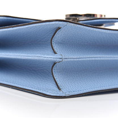 Gucci Dollar Calfskin Small Interlocking G Shoulder Bag Mineral Blue 8 of 10