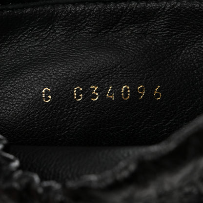 Chanel Shiny Goatskin Cap Toe Short Boots 37.5 Black 6 of 10