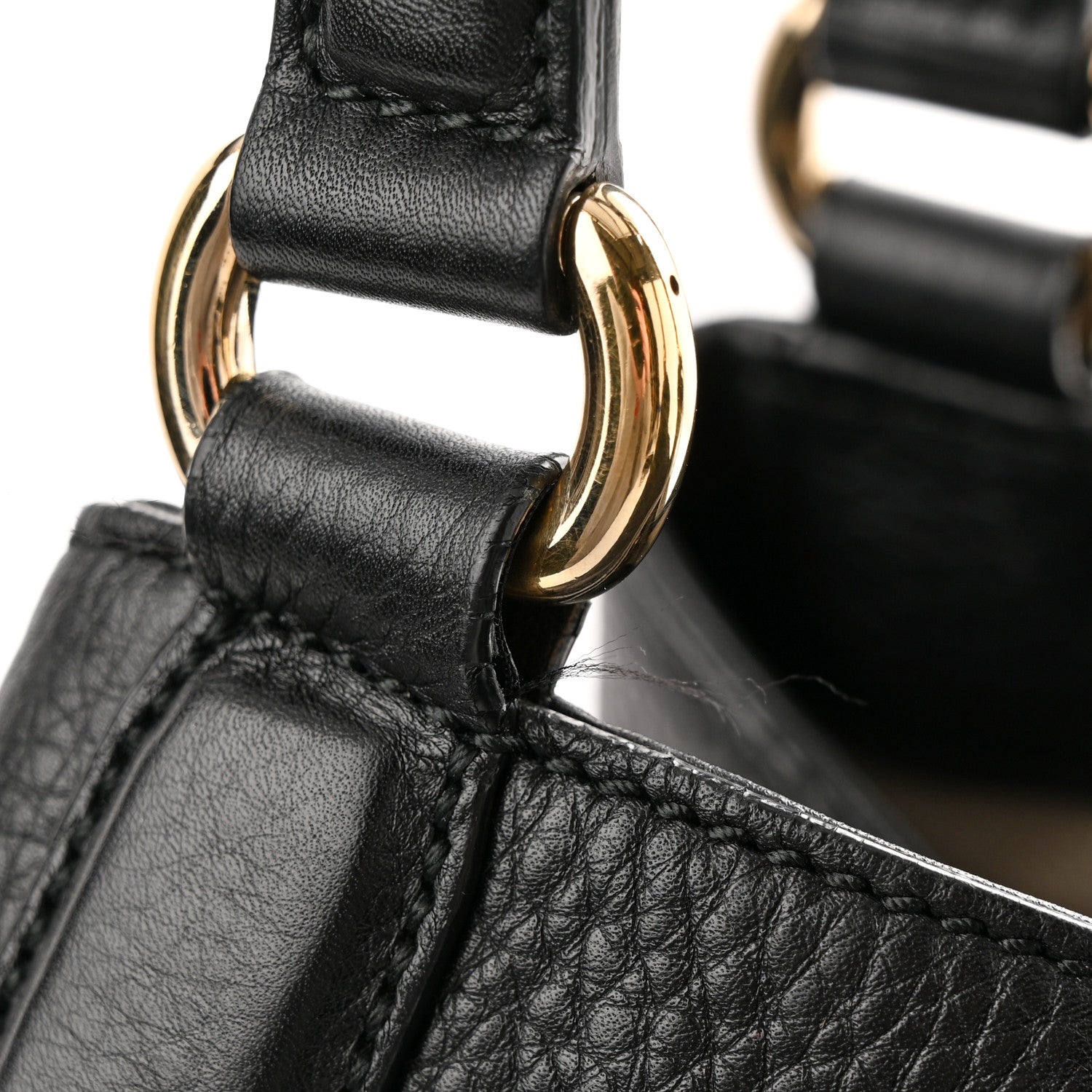 Gucci Pebbled Calfskin Medium Soho Shoulder Bag Black 13 of 13