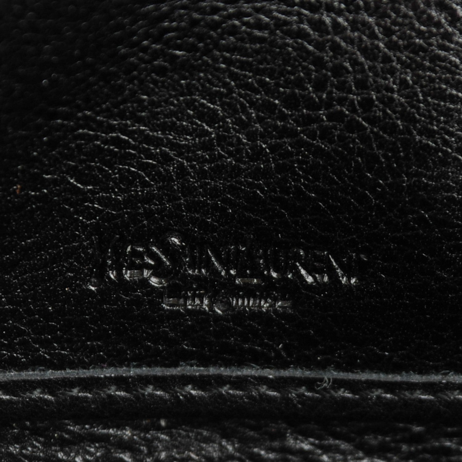 Saint Laurent Metallic Buffalo Muse Zip Around Wallet Black 9 of 10