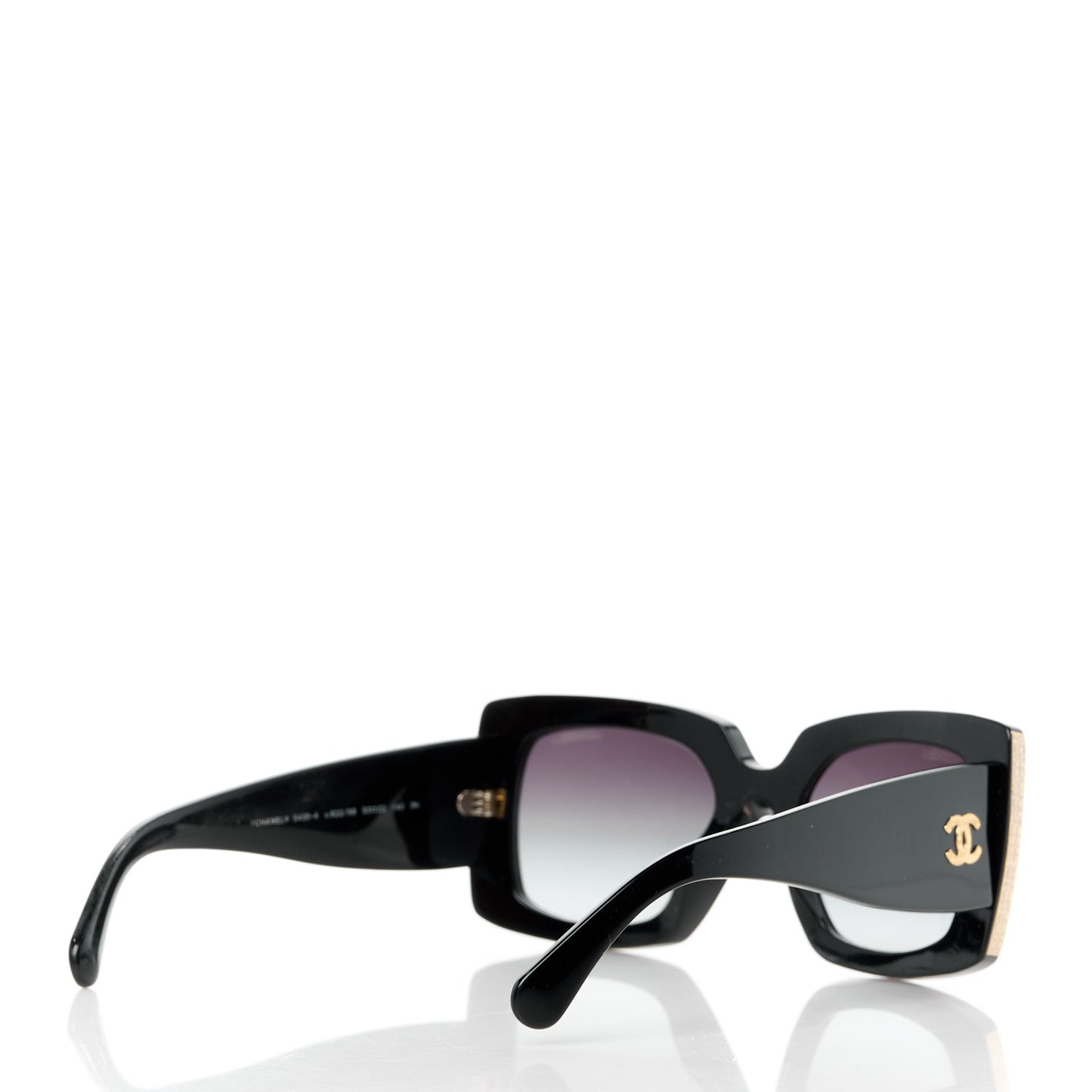 Acetate Rectangle Sunglasses 5435 Black