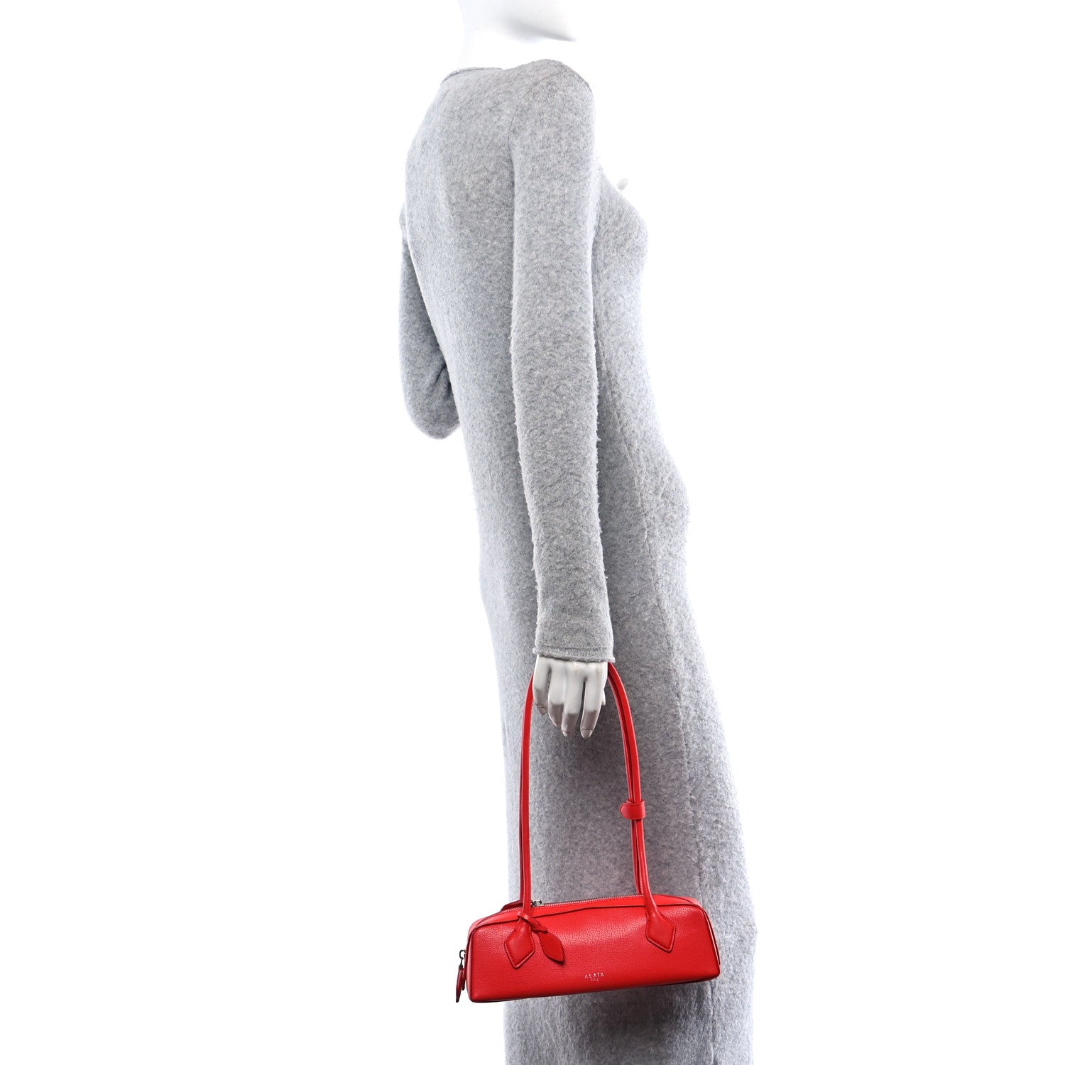 Alaia Goatskin Small Le Teckel Bag Rouge 2 of 15