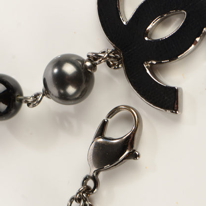 Chanel Beaded CC Bracelet Black 4 of 4