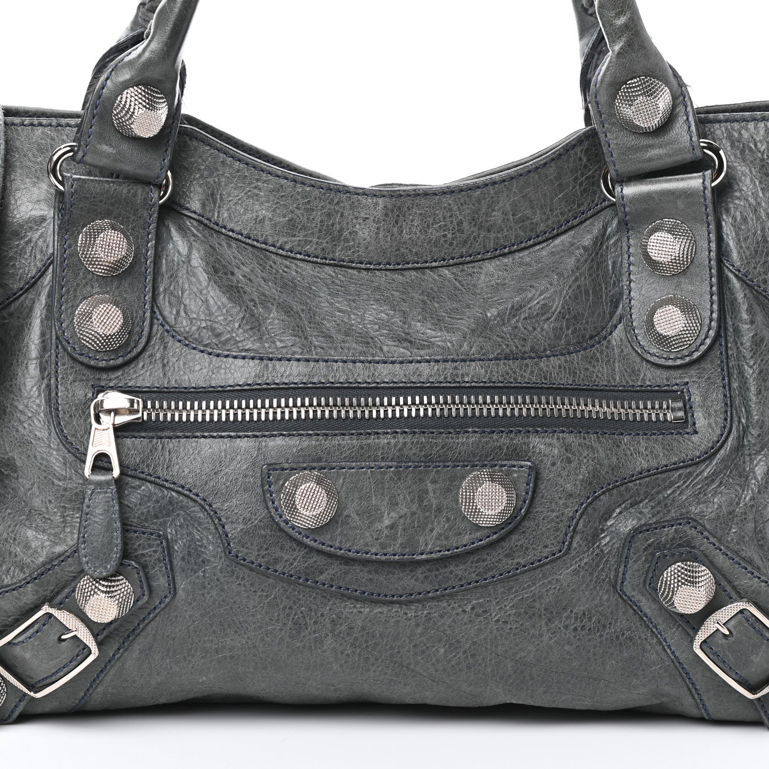 Balenciaga Agneau Giant 21 Silver Hardware City Anthracite 7 of 9