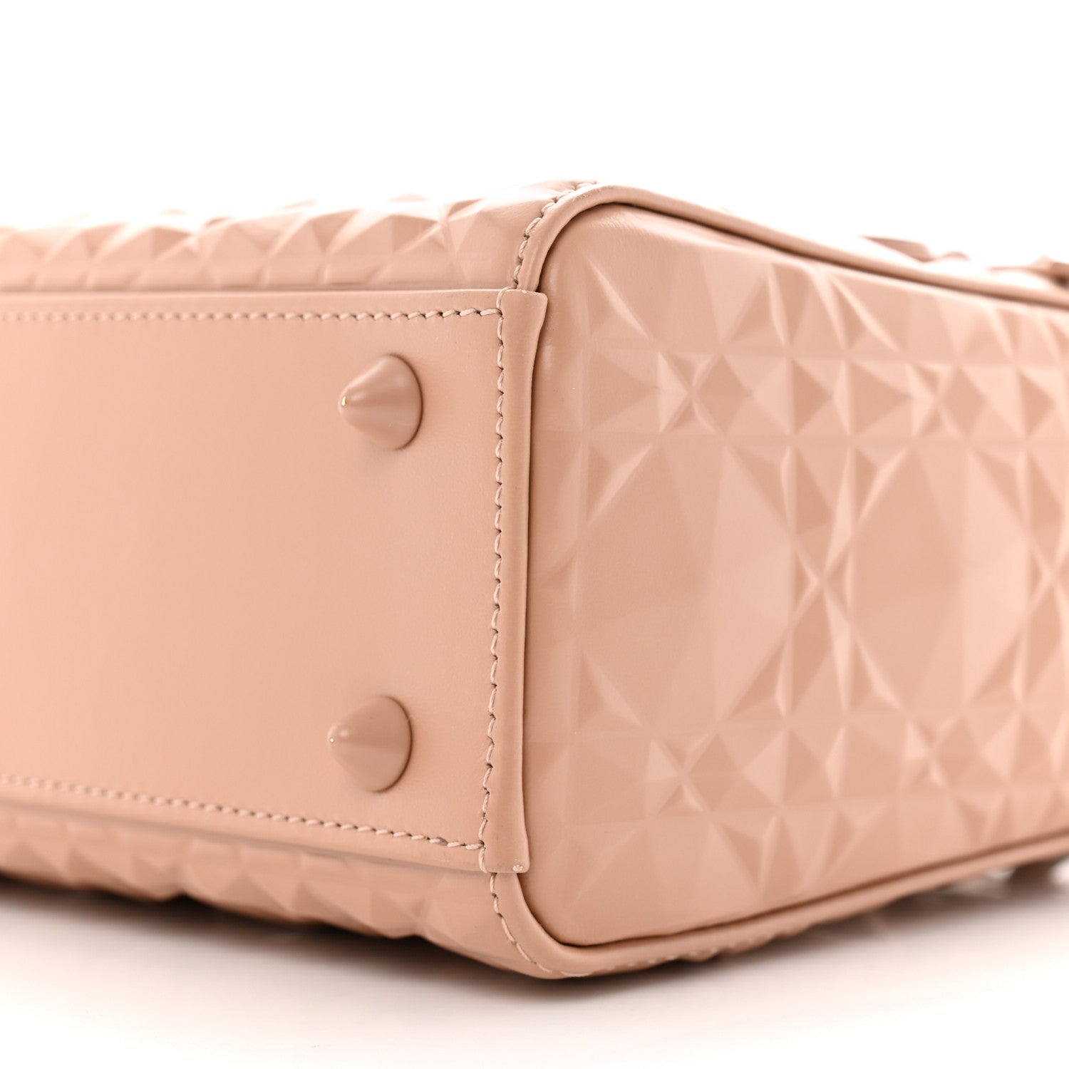 Christian Dior Calfskin Cannage Diamond Small My ABCDior Lady Dior Rose Des Vents 10 of 11