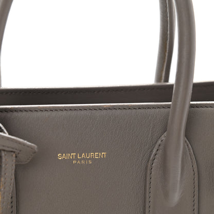 Saint Laurent Calfskin Baby Sac de Jour Fog 12 of 13