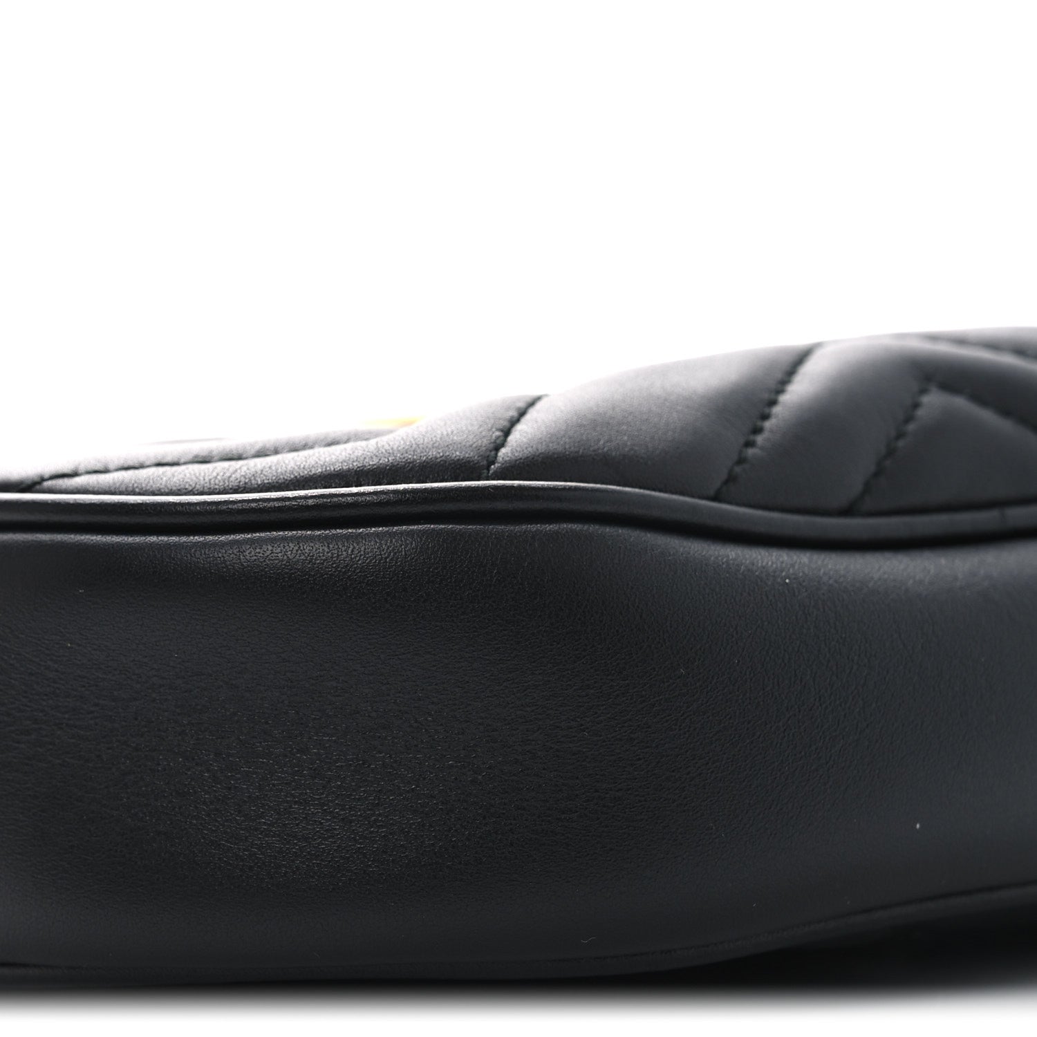 Gucci Calfskin Matelasse GG Marmont Belt Bag 95 38 Black 9 of 10