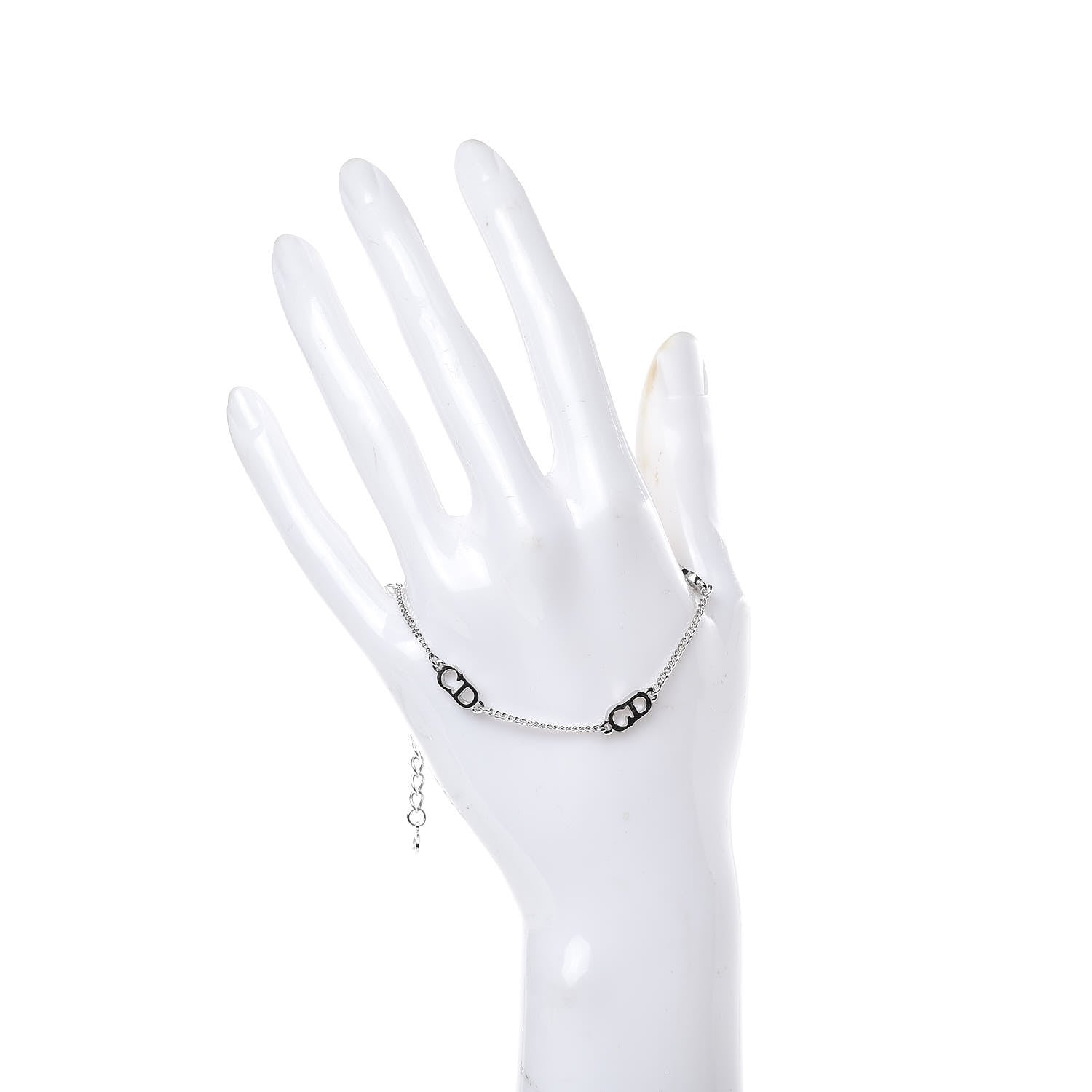 Christian Dior Metal CD Bracelet Silver 2 of 3