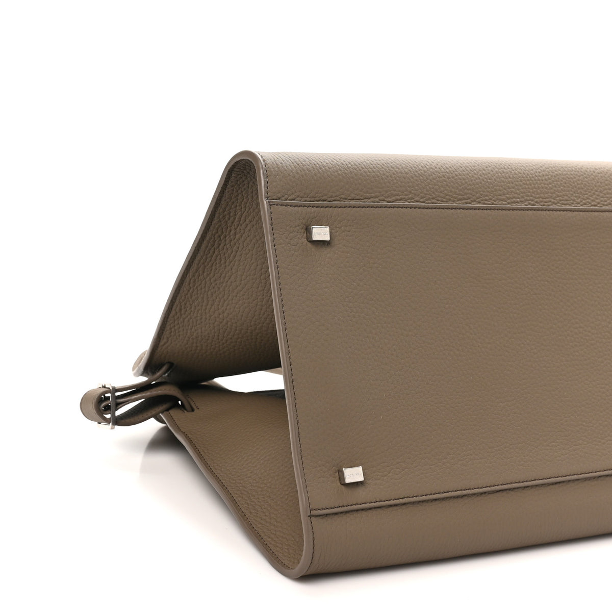 The Row Matte Grained Calfskin Soft Margaux 15 Dark Taupe 8 of 9