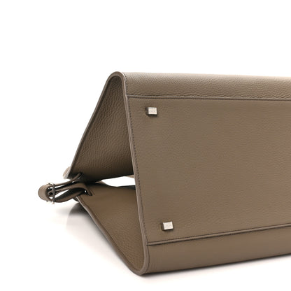 The Row Matte Grained Calfskin Soft Margaux 15 Dark Taupe 8 of 9