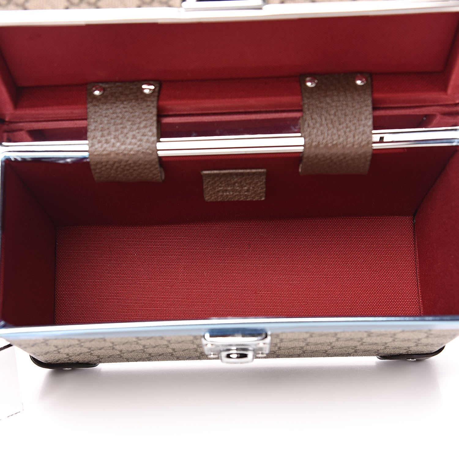Gucci GG Supreme Monogram Globe-Trotter Beauty Case Brown 5 of 10
