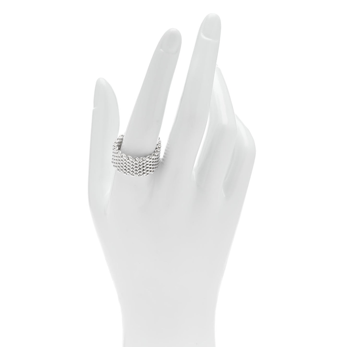 Sterling Silver Somerset Mesh Ring 63 10.5