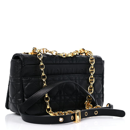 Christian Dior Calfskin Cannage Small Caro Bag Black 3 of 9