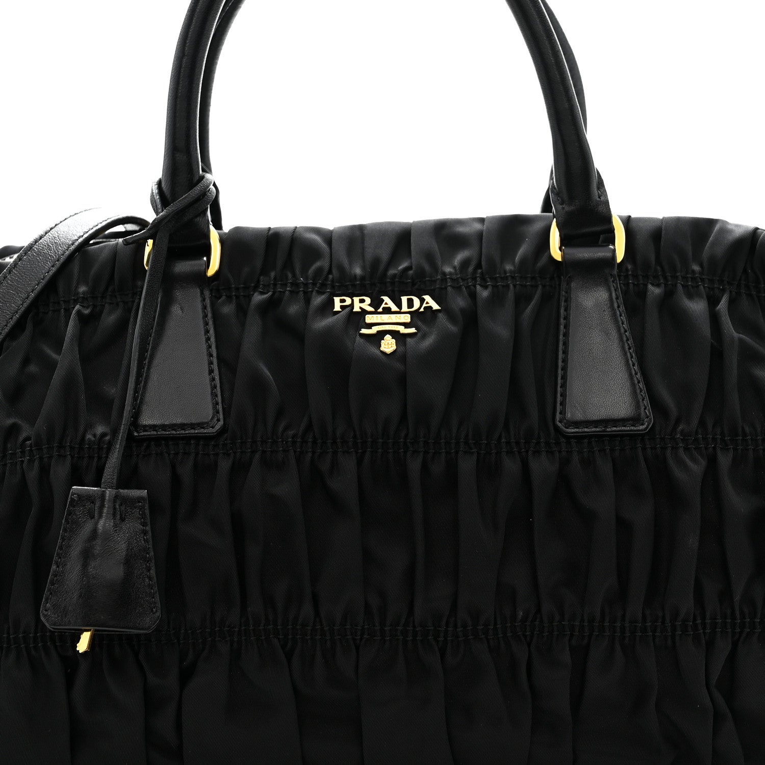 Prada Tessuto Nylon Gaufre Tote Black 8 of 15