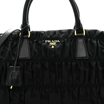 Prada Tessuto Nylon Gaufre Tote Black 8 of 15
