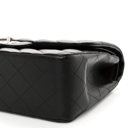 Chanel Lambskin Quilted Jumbo Double Flap Black 10 of 10