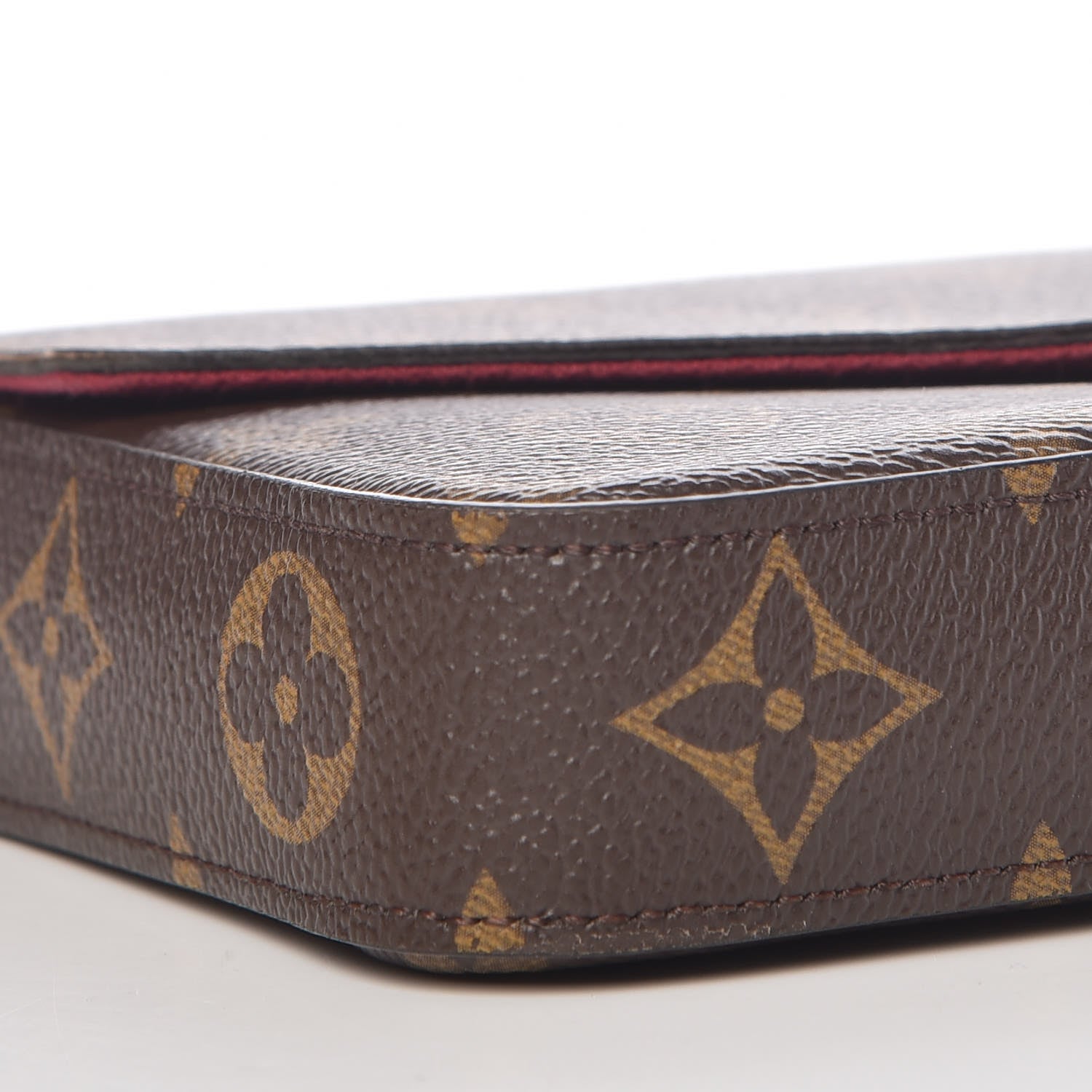 Louis Vuitton Monogram Pochette Felicie Chain Wallet Fuchsia 8 of 14