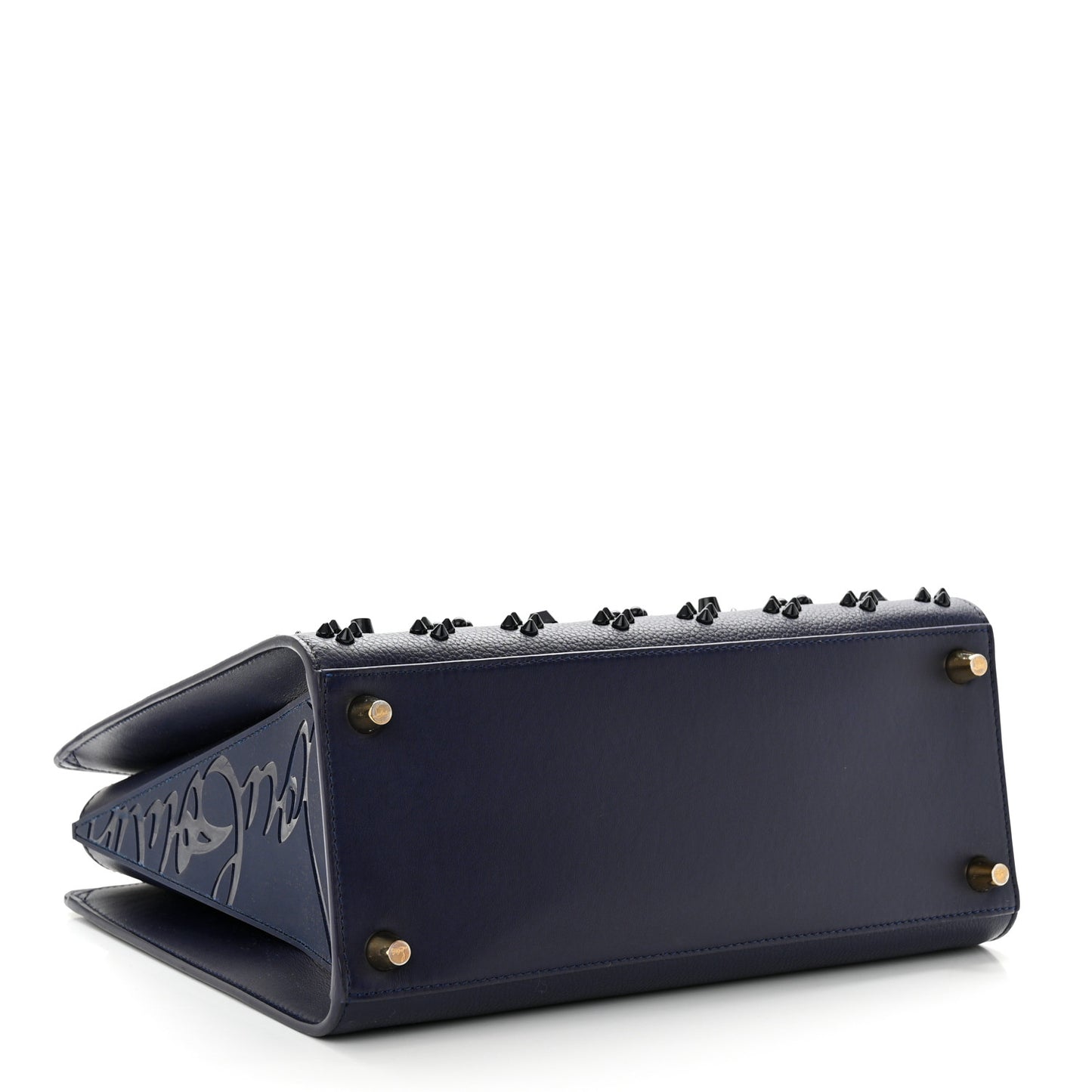 Calfskin Spikes Loubinthesky Medium Paloma Navy Blue
