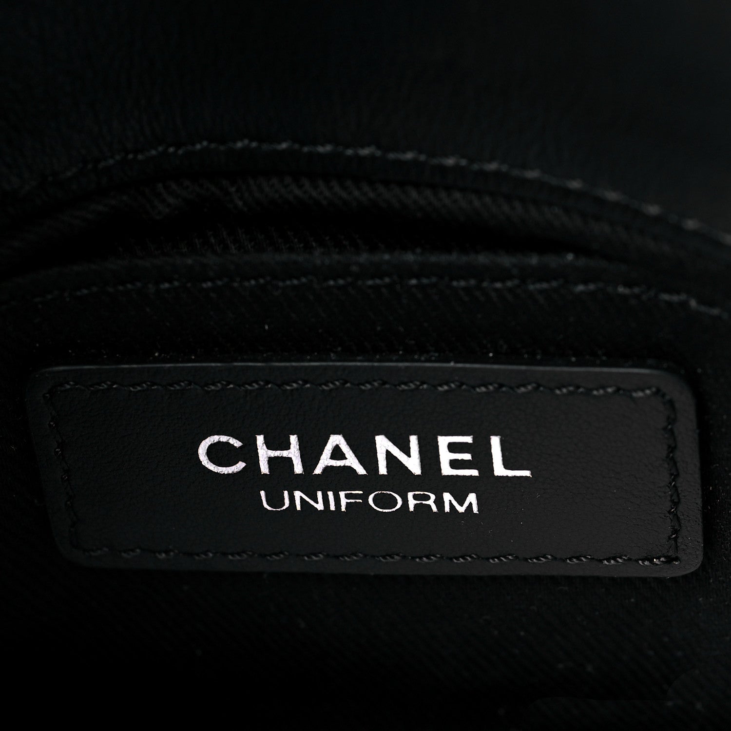 Chanel Calfskin Quilted CC Uniform Flap Belt Bag Black 6 of 11