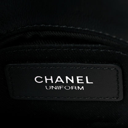 Chanel Calfskin Quilted CC Uniform Flap Belt Bag Black 6 of 11