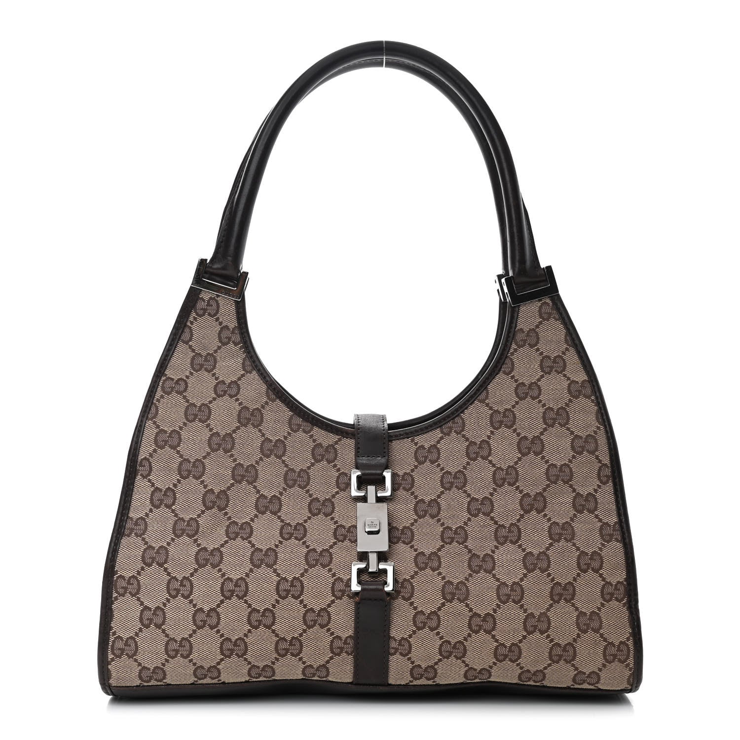 Gucci Monogram Small Bardot Bag Brown 1 of 13